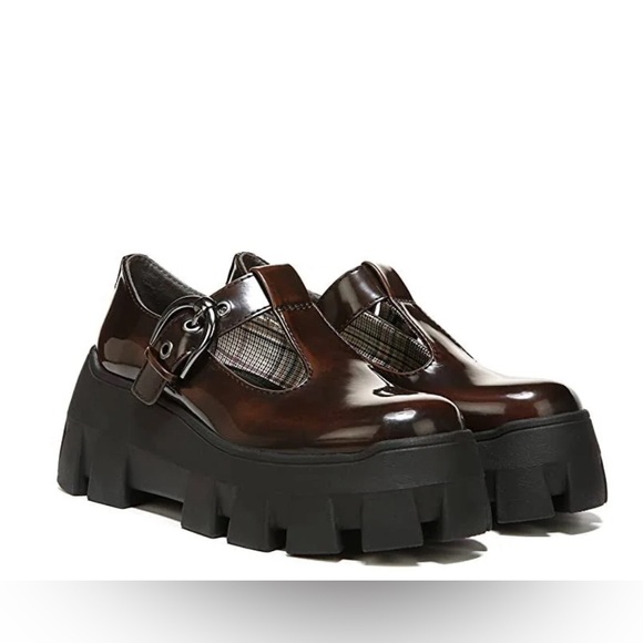 Circus by Sam Edelman Shoes - Circus by Sam Edelman Chestnut Amy Mary Jane T Strap Creeper Platform Lug Sz 10